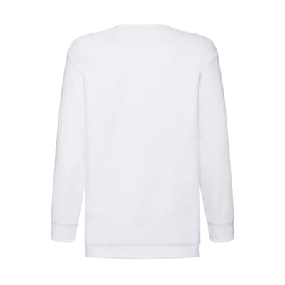 Fruit of the Loom Klassiek Effen Sweatshirt voor Kinderen/Kinderen (Wit)