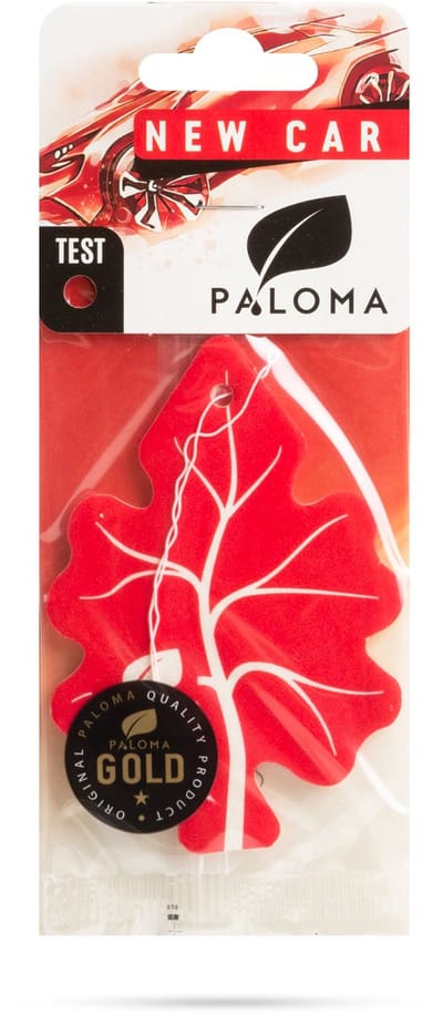 Paloma Gold New Car Luchtverfrisser Auto – Hangend – Min. 2 Weken Geur – Auto & Interieur – 1 Stuk [P03483]