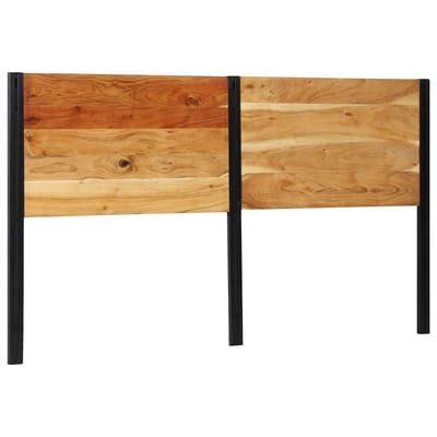 vidaXL - Hoofdeinde - 180 - cm - massief - hout - acaciahout - en - ijzer