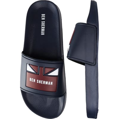 Ben Sherman Union Heren Navy Sliders