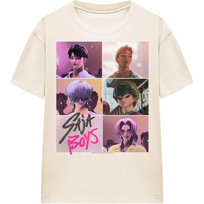 K-Pop Demon Hunters Dames Saja Boys Ruit T-Shirt (Natuurlijk)