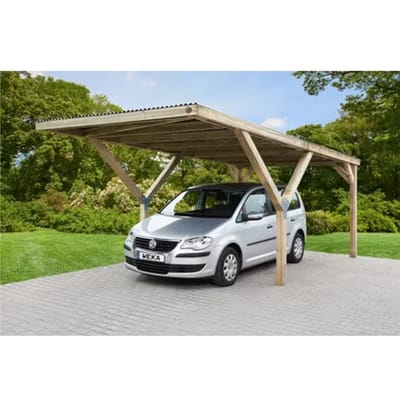 Weka Carport-enkel 612 Met Pvc Dak 360x606cm