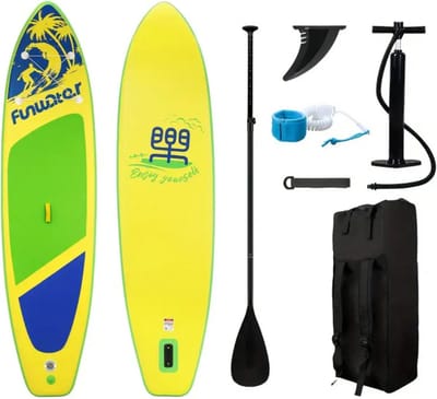 Livano Sup Board - Opblaasbaar - Supboard - Sup Boards - Paddle - Kayak - Geel - 350cm