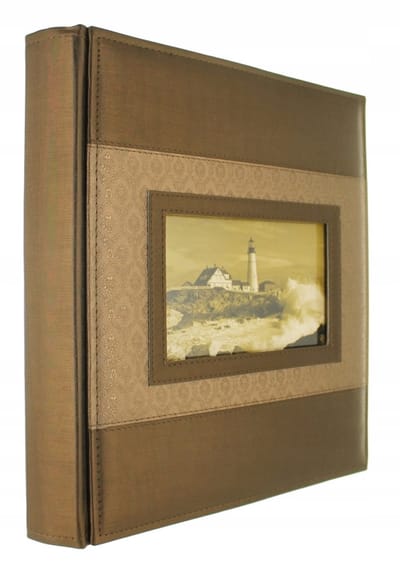 Zwart Album op Leer Lijkende Kaft met Pergamin, 40 Pagina's