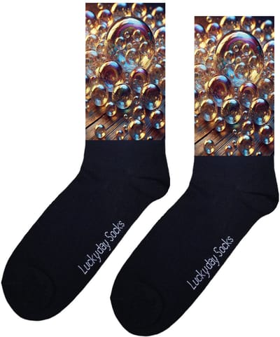 LuckyDay Socks - Knikker sokken - Verjaardag cadeau vrouw en man - Vrolijke sokken - Valentijns cadeau - Kerst sokken - Grappige sokken - Leuke dames en heren sokken - Moederdag - Vaderdag - Socks maken Happy - Maat 37-44