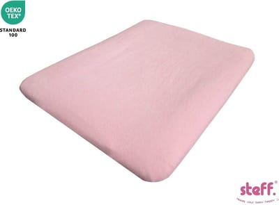 Stefano fashion - aankleedkussenhoes - badstof - 50x70 cm - roze pastel