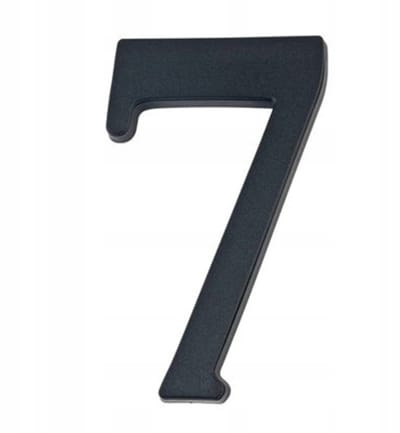 Lob - Huisnummer - Zwarte Cijfer 7 - 19 cm - Weerbestendig