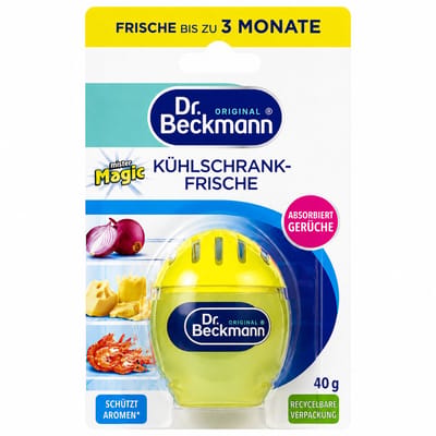 Dr. Beckmann Koelkastverfrisser 40g - Koelkast Geurvreter - Tot 3 Maanden Frisheid