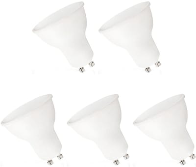 Spectrum LED Lamp GU10 7.5W - 230V - 710 Lumen - 3000K Warm Wit - Gezellig licht - Energiezuinig - 5 stuks
