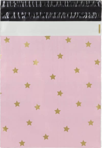 Verzendzakken voor Kleding - 100 stuks - 33.5x43cm - Print / Multi colour Verzendzakken Webshop - Verzendzakken plastic met plakstrip