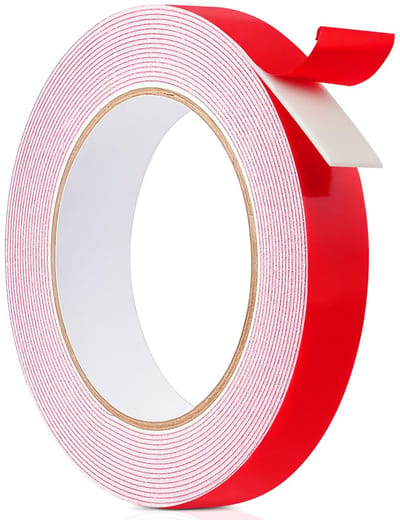 Dailygoods- Dubbelzijdig Plakband Extra Sterk - Waterdicht - Montageplakband - Spiegelplakband - Schuimband - Dikte 1mm, 5m x 20mm - Montageband