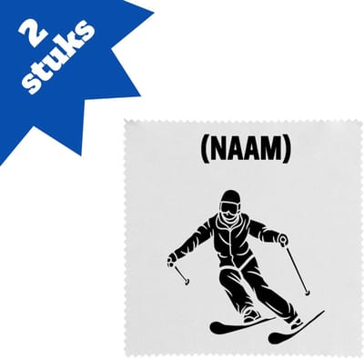 Akyol - skiën brillendoekjes - Sport - skiër - wintersport - 17,8 bij 17,8 cm - 2 stuks