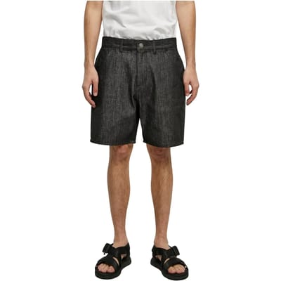 Urban Classics - Denim Bermuda korte broek - Taille, 30 inch - Zwart
