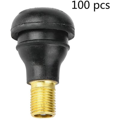 100 Stuks Auto Motorfiets Universele Vervanging Inklikbare Bandventielsteel TR412