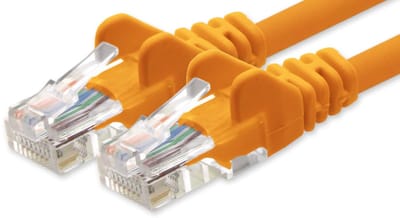 1aTTack.de Cat.6 netwerkkabel - oranje - 1x - 2m - CAT6 Ethernetkabel LAN-kabel 1000 Mbit patchkabel