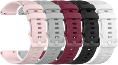 Vervangende horlogebanden voor sportieve activiteiten, ademend en duurzaam, 5-pack siliconen bandjes voor L2, CS5 en D26