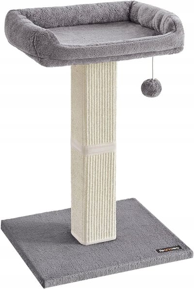 Kattenkrabpaal met Huisje, Ligplek en Speelbal - Grijs