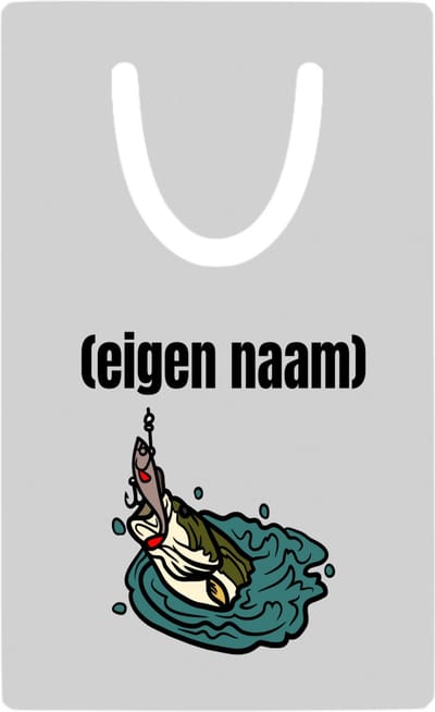 Hacebo® - vis met eigen naam metalen boekenlegger - Vis - vissen liefhebbers - iemand die houdt van vissen - verjaardag - cadeau - kado - geschenk Bladwijzer boekenleggers - 7.6 cm x 5cm