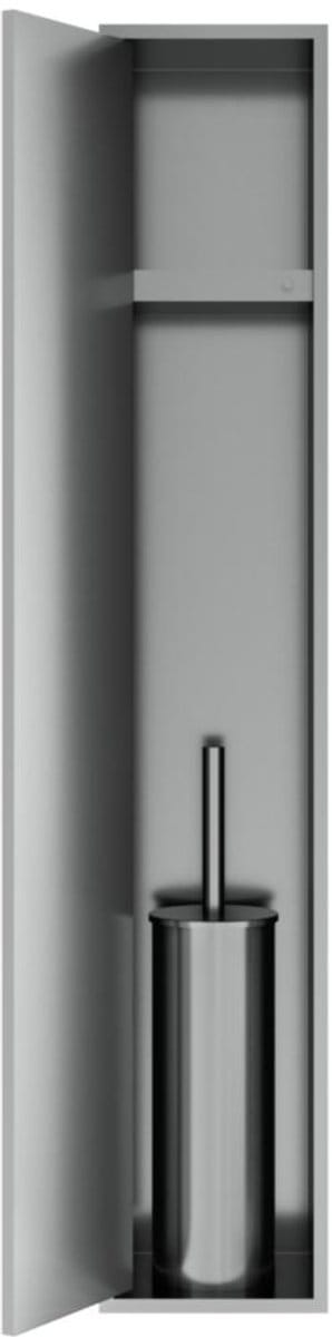 Hotbath &More PH60B inbouwnis en toiletborstelhouder 16x60x12,6cm RVS316