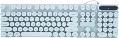 SnelShoppen - Mechanisch Gamingtoetsenbord USB Bedraad - 104 Ronde Toetsen - Backlit Ergonomisch - Verstelbare Voeten - Multimediatoetsen - Voor Andro