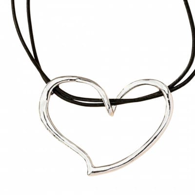 Ketting zilverkleur Hart - Charme Bijoux