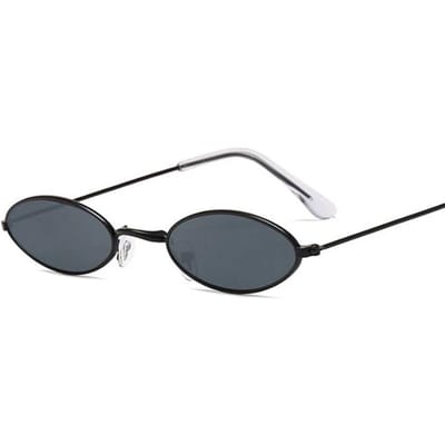 Retro Kleine Ovale Zonnebril Vrouw Vintage Tinten Metalen Kleur Zonnebril voor Vrouwelijke Modeontwerper Lunette