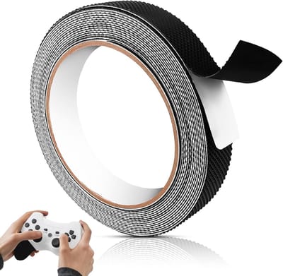 Rubberen gripband - ultradun, antislip en waterdicht - 2 cm x 4,8 m - hittebestendig - slijtvast - ideaal voor handgrepen - verbeterde grip en comfort - zwart