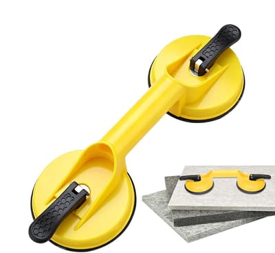 Zuignappen voor Glas - Vacuüm Tool - Veilig Verplaatsen - Sterk Draagvermogen - 119 cm Diameter - Zwart