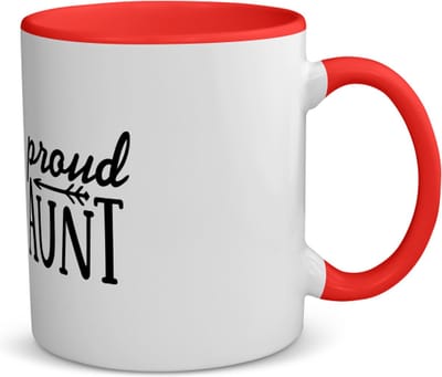 Akyol - proud aunt koffiemok - theemok - roze - Tante - tante - verjaardag tante - trots - cadeautje - kado - geschenk - 350 ML inhoud