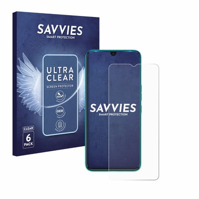 Savvies - Screenprotector voor Tecno Spark 7 - Folie Beschermfolie transparant 6 Stuks