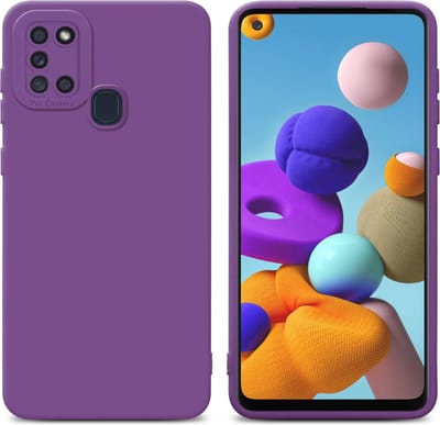 Cadorabo Hoesje geschikt voor Samsung Galaxy A21s in FLUID MAT PAARS - Beschermhoes gemaakt van flexibel TPU silicone Cover Fluid Case