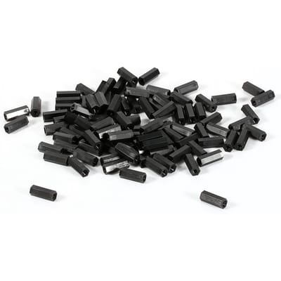 100 stuks M2 M3 M4 Plastic Nylon Zeskant Mannelijk Vrouwelijk Vrouwelijk Afstandsstuk Ronde Kop Schroef Moer