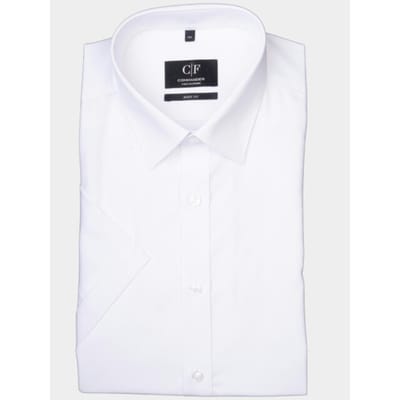 Commander Business hemd korte mouw Wit Cityhemd Body Fit 1/2 Arm 213011965/102