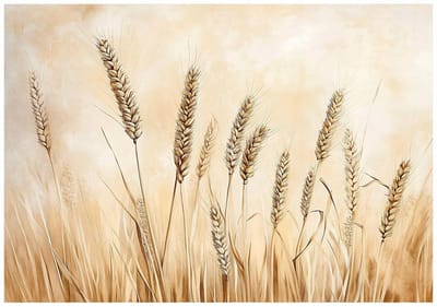 WALLARENA - Fotobehang - 150x105 cm - Boho beige natuur fotobehang voor slaapkamer en woonkamer, vliesbehang
