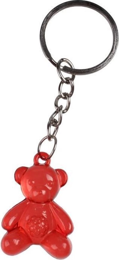 Lg-imports Sleutelhanger Beer 3,5 X 2,5 Cm Rood