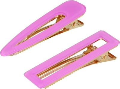 Haarsoires Haarspeld Duckklemmen 6cm – Open Vorm – Paars – Set van 2 - Haarclip - Haarklem - Makkelijk in Gebruik - Sterke Haarclip voor Styling & Dagelijks Gebruik - Hair Clip - Decoratieve Haaraccessoire