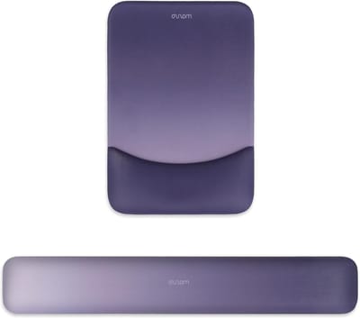 Ergonomische polssteun voor muismat en toetsenbordset - Thuis kantoor pijnverlichting - Antislip pad met neopreen doek