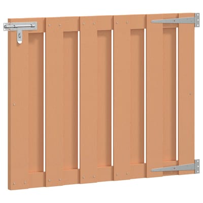 Portail de jardin 100 x 80 cm WPC et Aluminium Marron