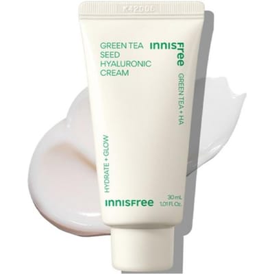Crème à la Graine de Thé Vert et à l'Acide Hyaluronique Innisfree – Hydratant Barrière Hydratant 30ml white