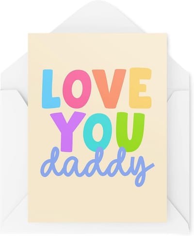 Funny Novelty Greeting Cards | Love You Daddy | Birthday Father Father Father Daddy Daddy Thinking Of You Dress Funny Joke | CBH1307