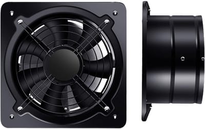 Dailygoods - Afvoerventilator 160mm met Schakelaar voor Keuken en Badkamer