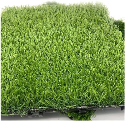 Kunstgras Tegels - Grasmatten Balkon - Buiten Decoratie - Met Drainagegaten - 30x30cm - Groen