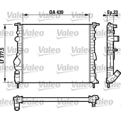 Radiator, motorkoeling VALEO 732389
