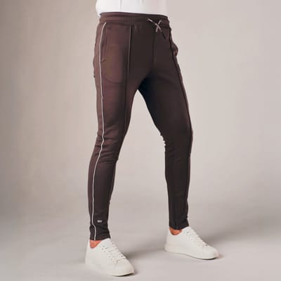 Muscle Up® Trainingsbroek Heren - Extra Lang - Tapered Fit - Grijs - S