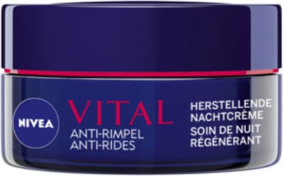 3x Nivea Vital Anti-Rimpel Herstellende Nachtcreme 50 ml