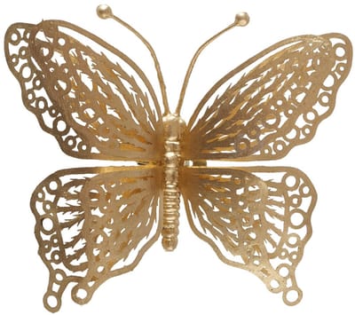 Vlinder op clip 15x4cm