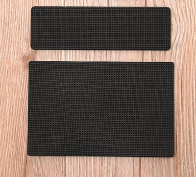 FSW-Products - 2 Stuks - Meubelonderzetters - Meubelvilt - Rechthoek - Zwart - Vloerglijder - Rubber - Vloer beschermer - Buisframe Slede