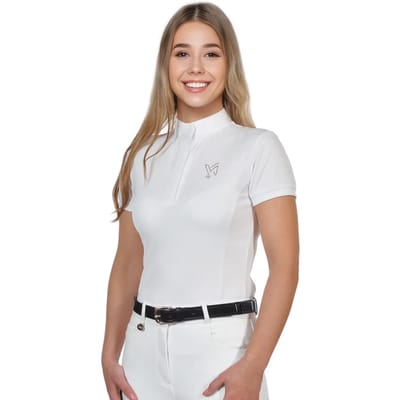 Wedstrijdpolo voor meisjes York Cristi