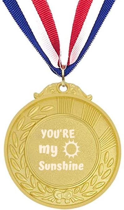 Akyol - jij bent mijn zonneschijn medaille goudkleuring - Zo trots op jou - familie vrienden - cadeau