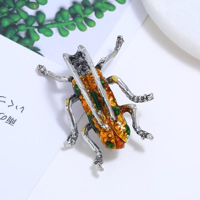 Nieuwe Collectie Prachtige Dames Heren Kever Kikker Kristal Emaille Spelden Gespen Mode Prachtige Metalen Insecten Serie Badges Spelden gray